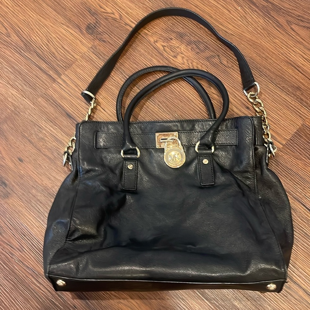 Michael Kors Black Leather Purse